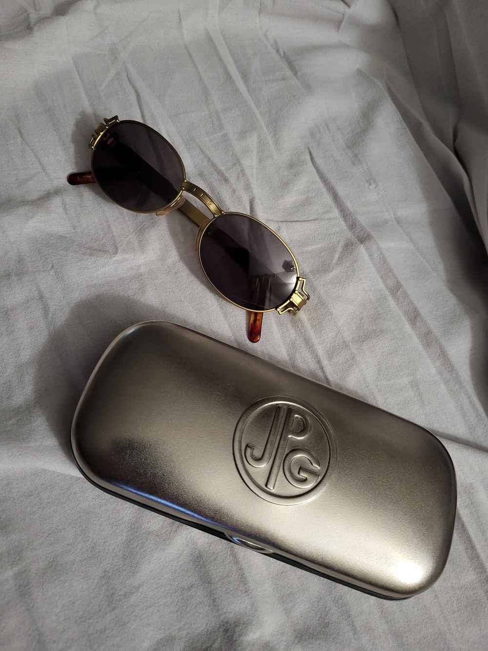 JPG Vintage Sunglasses by Jean Paul Gaultier 58-5105 Gold New & Authentic